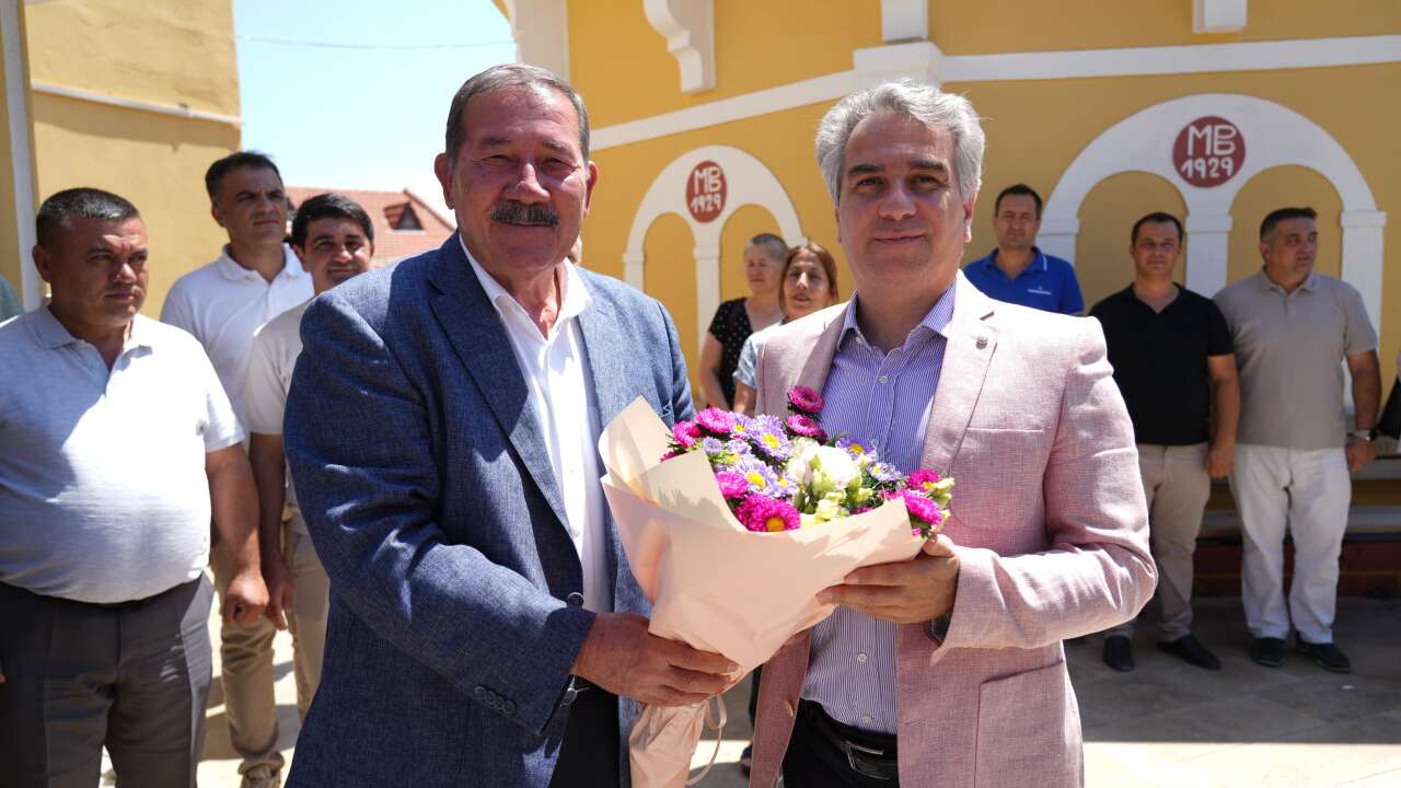 Kaymakam Karagül'den Başkan Topuz'a İadei-i Ziyaret 1